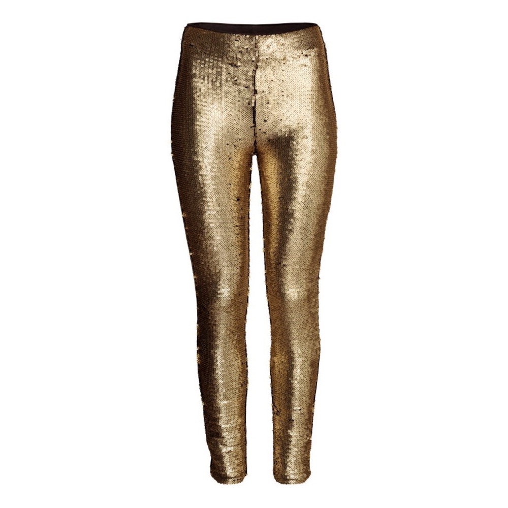 H&M Gold Sequin Leggings